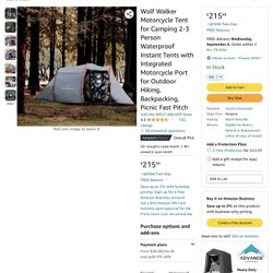 Motorcycle Camping Tent for Sale in Phoenix, AZ - OfferUp