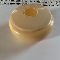 Vintage Celluloid Vanity Round Hair Receiver 
