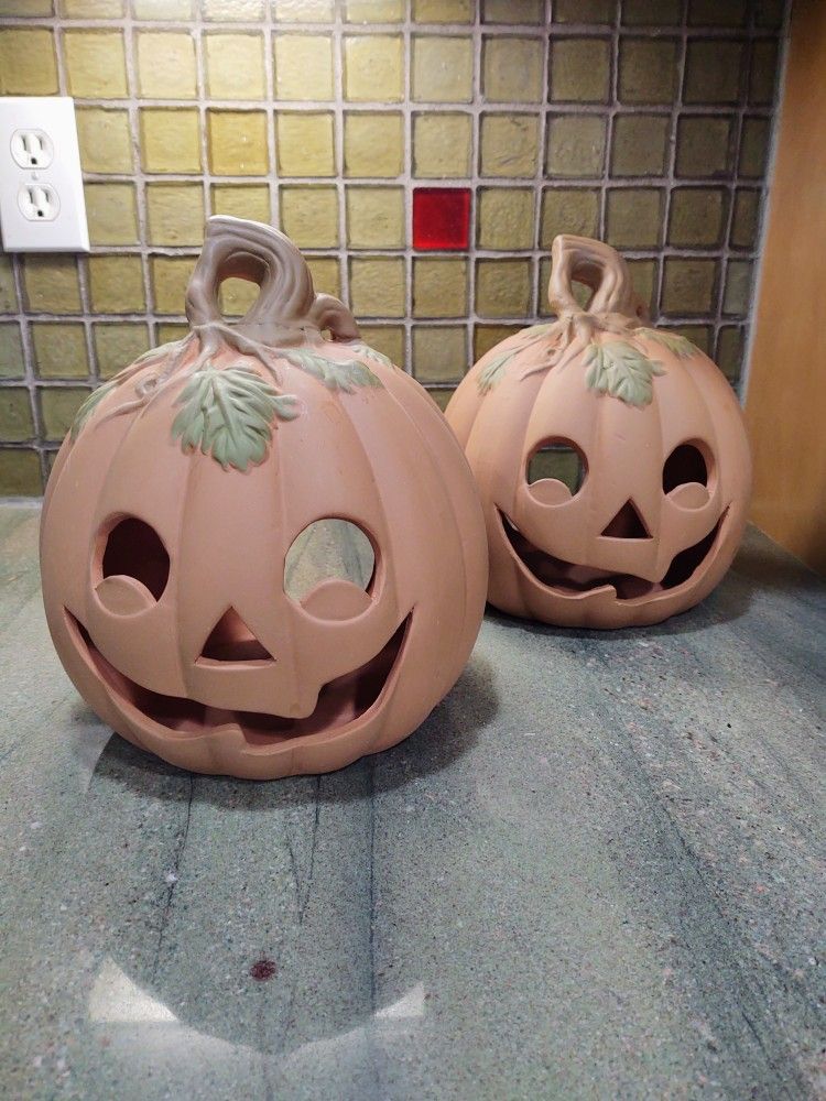 Terracotta Jack O Lantern