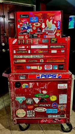 Vintage Snap-on 2-Piece Rolling Tool Chest Combo - Clean Drawers!