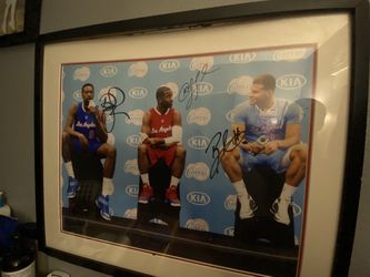 Signed Los Angeles Clippers Framed Autographed Photo-Team Media Day Collectibles