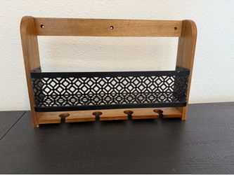 Wall Mountable Wine and Wine Glass Holder
