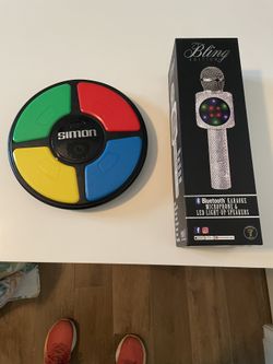 Karaoke Bluetooth Microphone And LED Light-up Speakers  And Simon Toy
