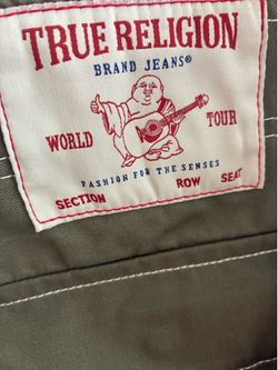 True Religion black cargo pants
