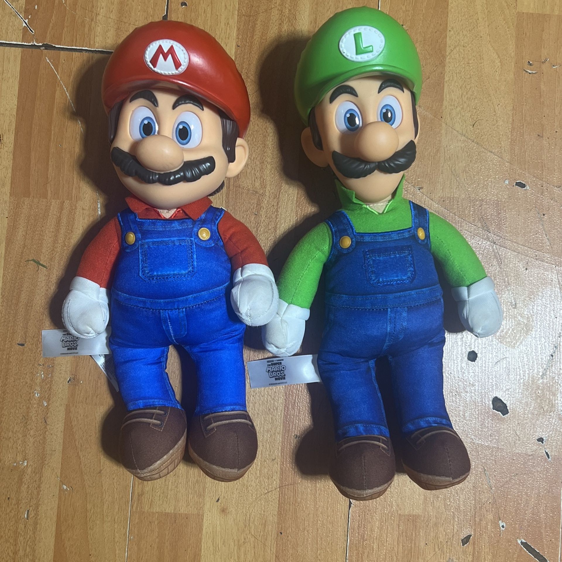 Mario and Luigi movie plush