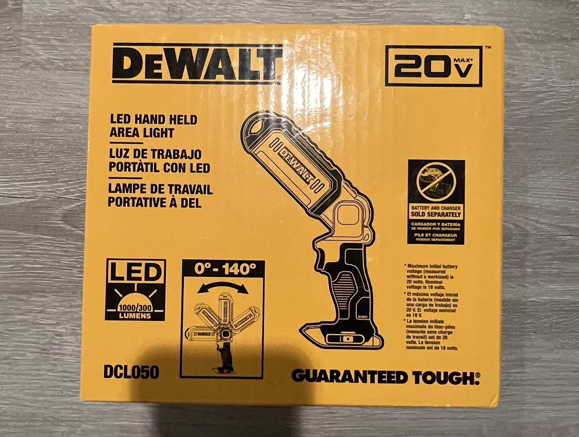 Dealt 20v Max Cordless Led Area Light