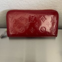 Louis Vuitton Monogram Vernis Red Patent Leather Wallet