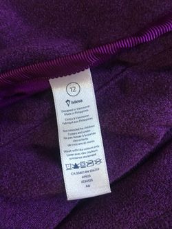 Ivivva jacket for girls in burgundy, sz12