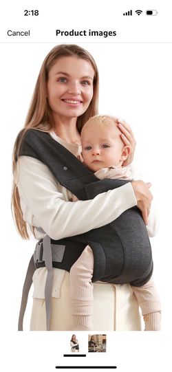Baby Wrap Carrier(7-25lbs, Adjustable Baby Chest Carrier, Face-in and Face-Out Positions Baby Sling Carrier