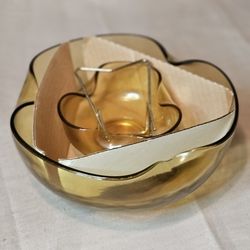 Vintage Anchor Hocking Chip And Dip Set New In Box