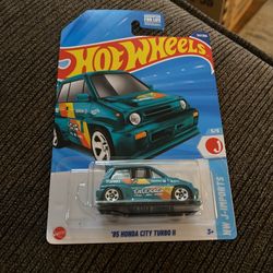 85 Honda City Turbo II #141 Treasure Hunt J-Imports 5/5 2025 Hot Wheels Case F