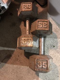 Cast Iron Dumbbell Pair