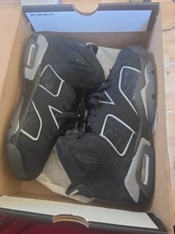 Air Jordan 6 Black and Grey Sneakers