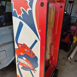 Empty lower pinball cabinet