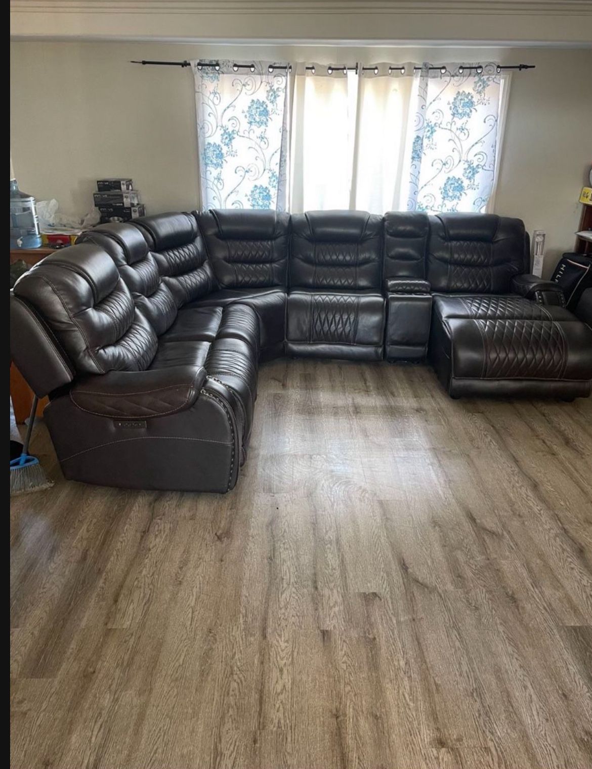 Living Room Set Sofa Leather Furniture