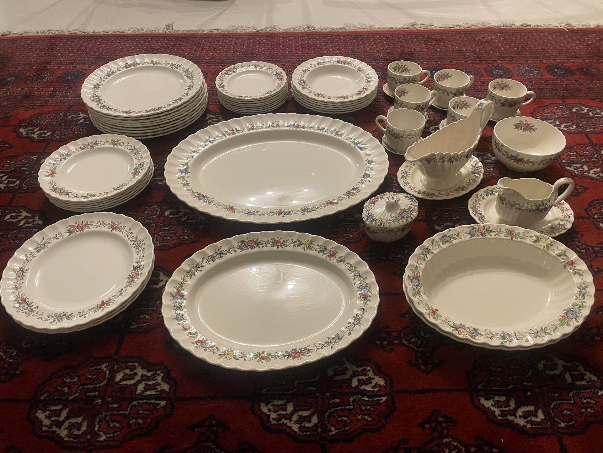 COPELAND SPODE VINTAGE PORCELAIN CHINA SET 56 PIECE