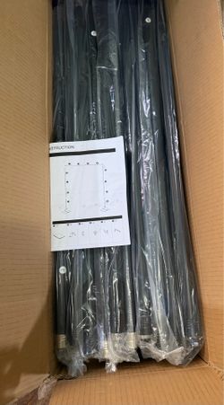 Toolterritary Heavy Duty Pipe and Drape Frame Kit 10x10ft Adjustable Height/Width Photography Background Support Poles All-Metal Construction Backdrop