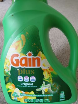 Gain detergent 60 Oz Full bottle $5 still available 2601 Welsh Rd