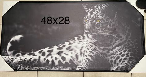 Leopard canvas 48x28