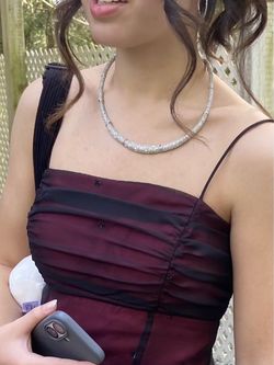 Fashion Silver Tone Pave Stardust Collar Necklace - Crystal Mesh Choker Statement Necklace