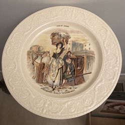 Vintage Rare Collectible Porcelain Plate “Cries Of London”, Crown Devon Fielding
