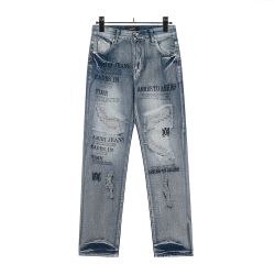 Amiri Letter Printed Skinny Jeans