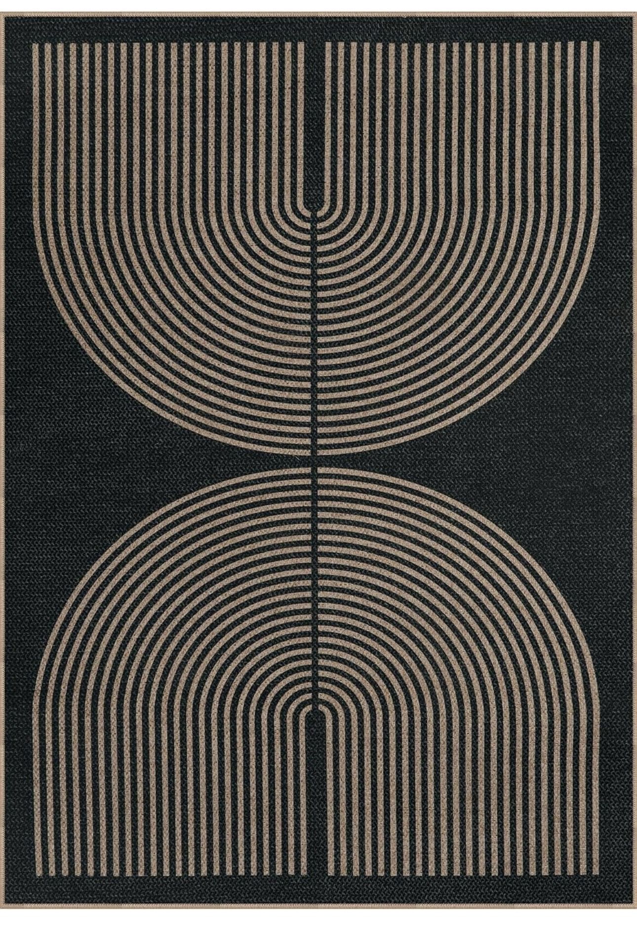 Black washable Rug 9x12