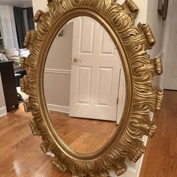 Stunning Large Ornate Vintage Gold Mirror