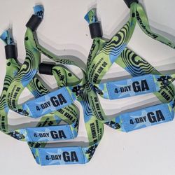 Lollapalooza 4 Day GA Wristbands