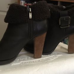 Colin Stuart 8B Brown Leather Ankle Boots Excellent Condition 