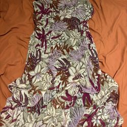 Vintage Silk Maxi Dress