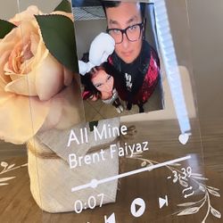 8x10 Custom Song Glass