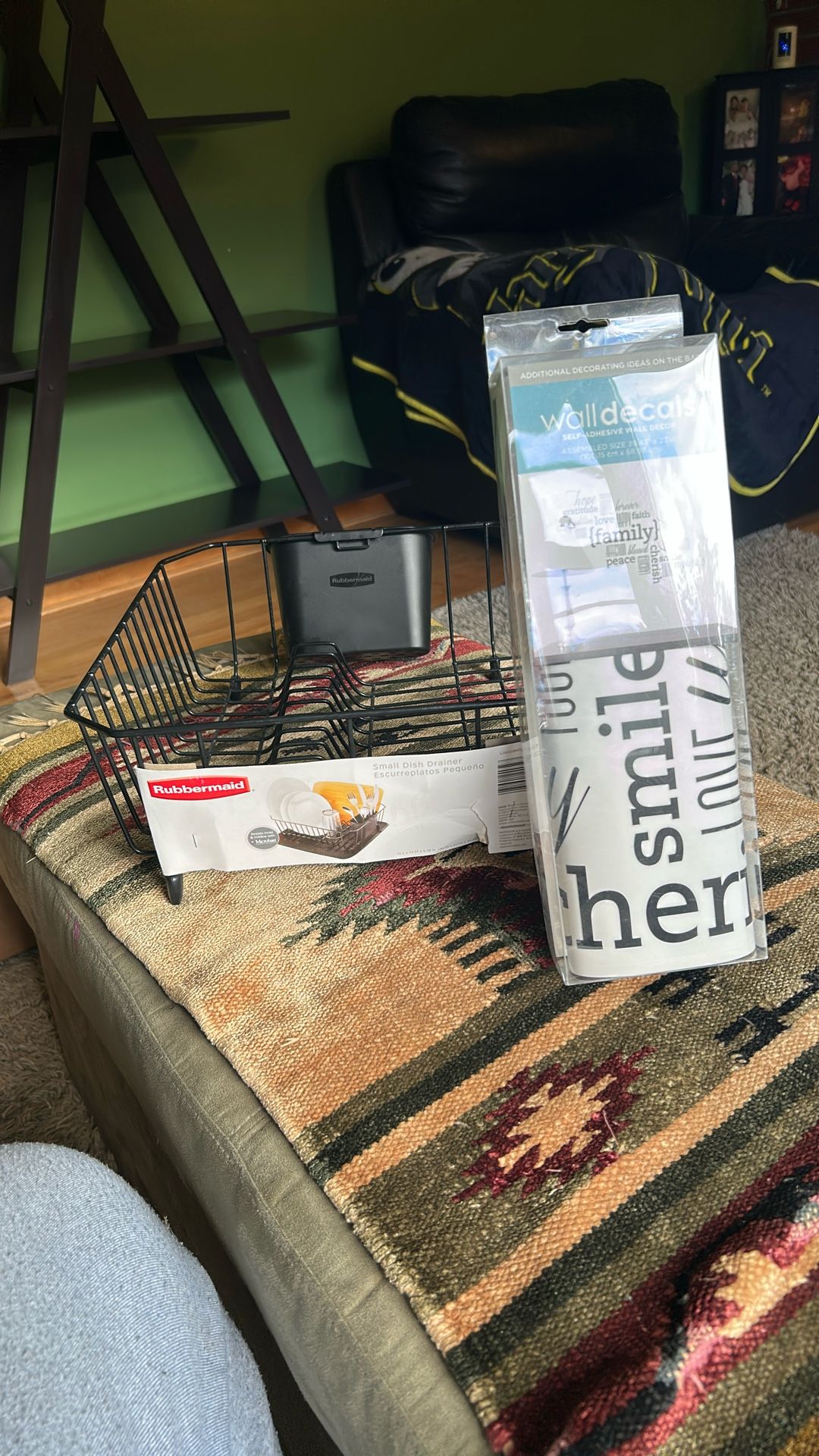 Brand New Dish Drainer And Family Wall Stickers /docore