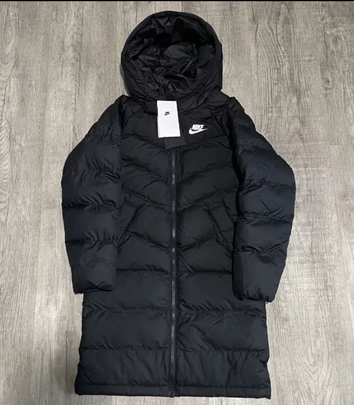 NIKE SPORTSWEAR SYNTHETIC FILL HOODED PARKA JACKET DX1268-010, XL 13/15, YEARS