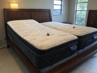 Split King Electric Adjustable Bed Frame & Mattress / Cali King -King - Split King - Queen - Full - Twin XL⭐️NEW -Warranty⭐️Take Home 50 / On Display