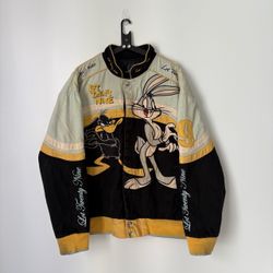 Vintage Y2K Looney Tunes Lot 29 Jacket Racing Bugs Bunny Warner Bros Men's XL