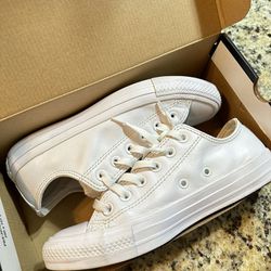 Converse White Leather Shoes