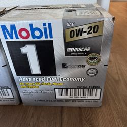 NEW- 6 Pack- Mobil 1 Advanced Fuel Economy Full Synthetic Motor Oil