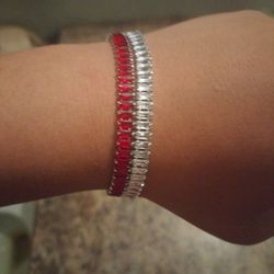 Red & White Bracelet