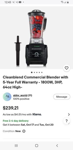 Clean Blend Industrial Blender