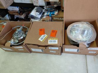 Lot of 3 pieces lithonia Lighting 802nf5 120 / 277v 8" recessed led downlights