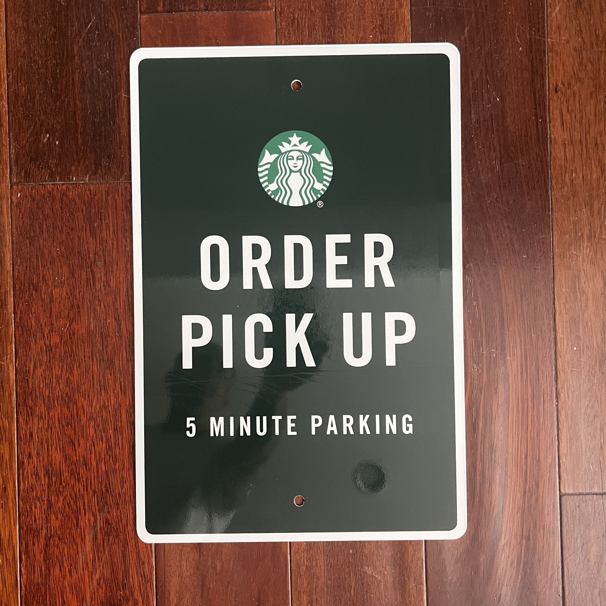 Starbucks parking Sign