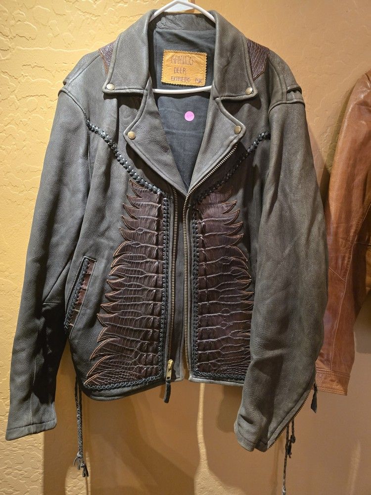 Real Alligator/crocodile Leather Jacket