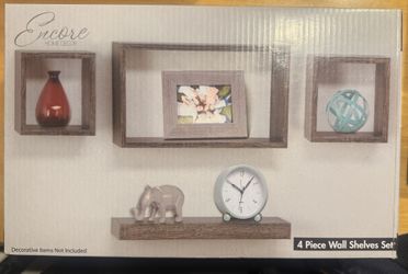 Wall Shelves Set ~ 4 Piece