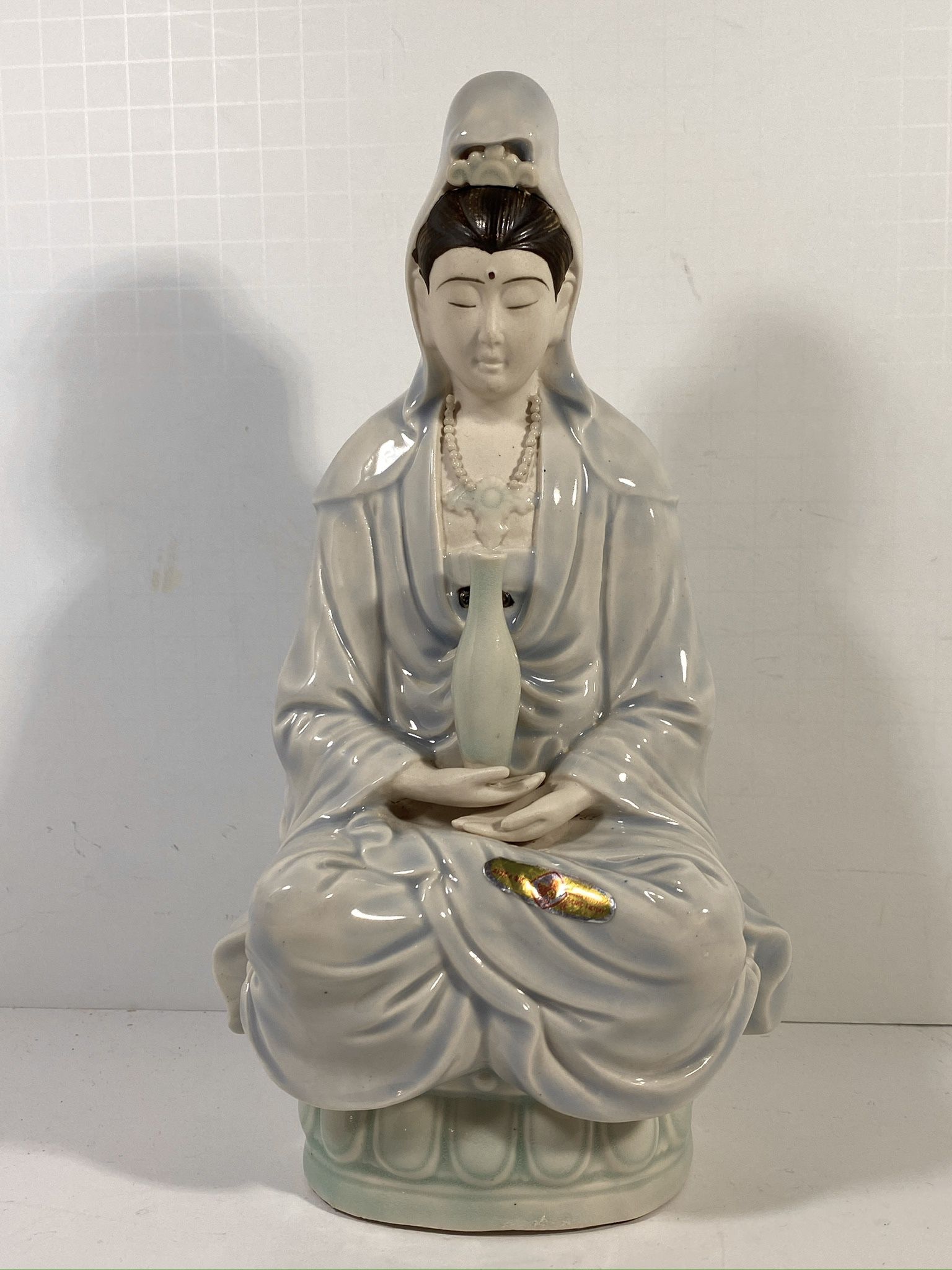 Shiwan Artistic Ceramic Factory China Figurine Statue • Guanyin Bodhisattva