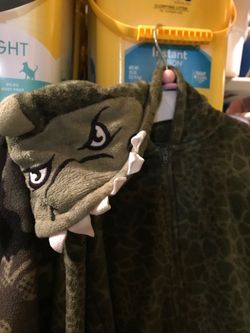 Dino Pj/Halloween costume, one piece, boys size 10-12, (READ DESCRIPTION)