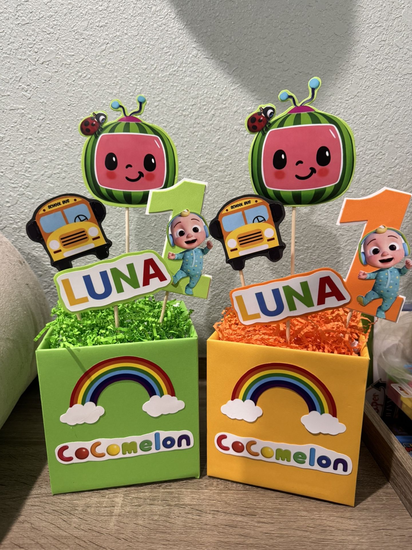 Cocomelon Party Centerpieces