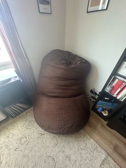 Big brown suede 6t love sac/fuf