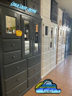 Pinewood XL Closet grey wardrobe Nuevo de Pino bonito