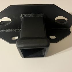 BLACK METAL HITCH RECEIVER MOUNT